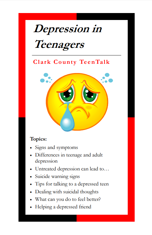 Booklet: Depression in teen dating